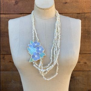 Vintage Shell Statement Necklace